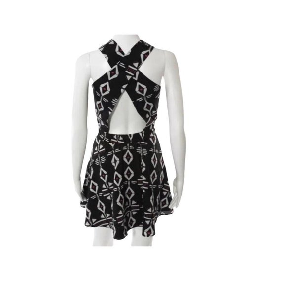 Naven by Neiman Marcus Dress Sleeveless Open Back A Line Size 6 Black And White - Picture 2 of 10